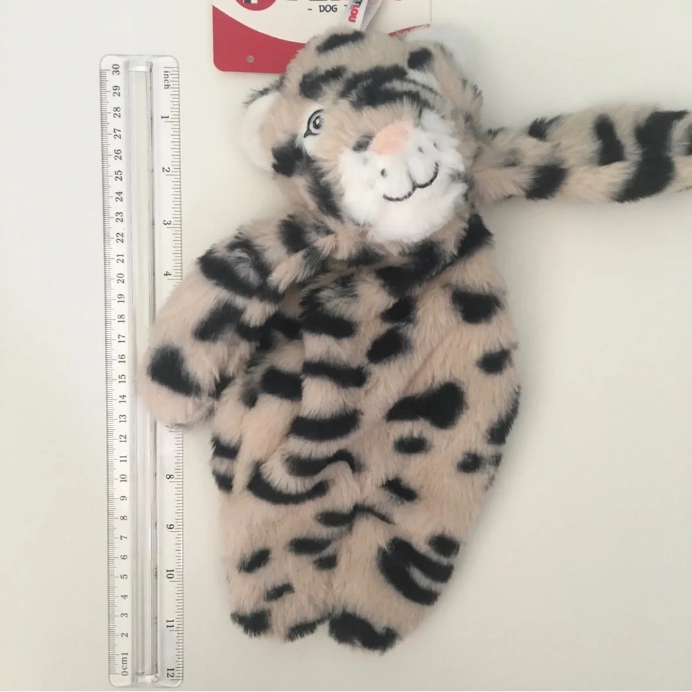 NEW 13” Dog Toy Floppy Leopard Crinkle Sounds Interactive Play | Pet Lou